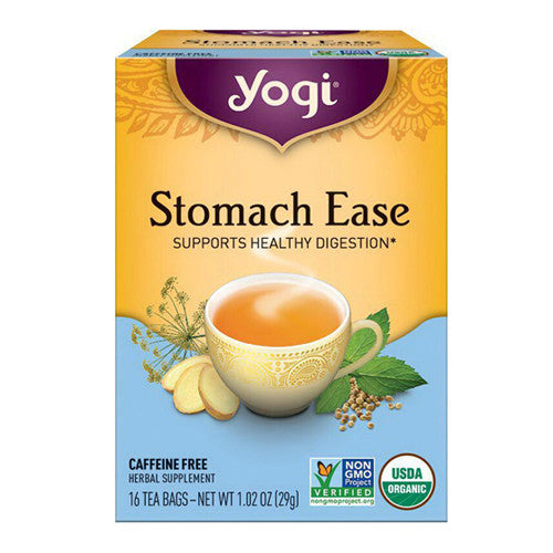 Yogi Stomach Ease Herbal Supplement Tea Bags - 16 Ea